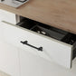 French Brass Round Bar Cabinet Pulls for Wardrobes