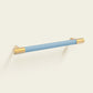 Colorful Leather and Brass Cabinet Pulls and Knobs