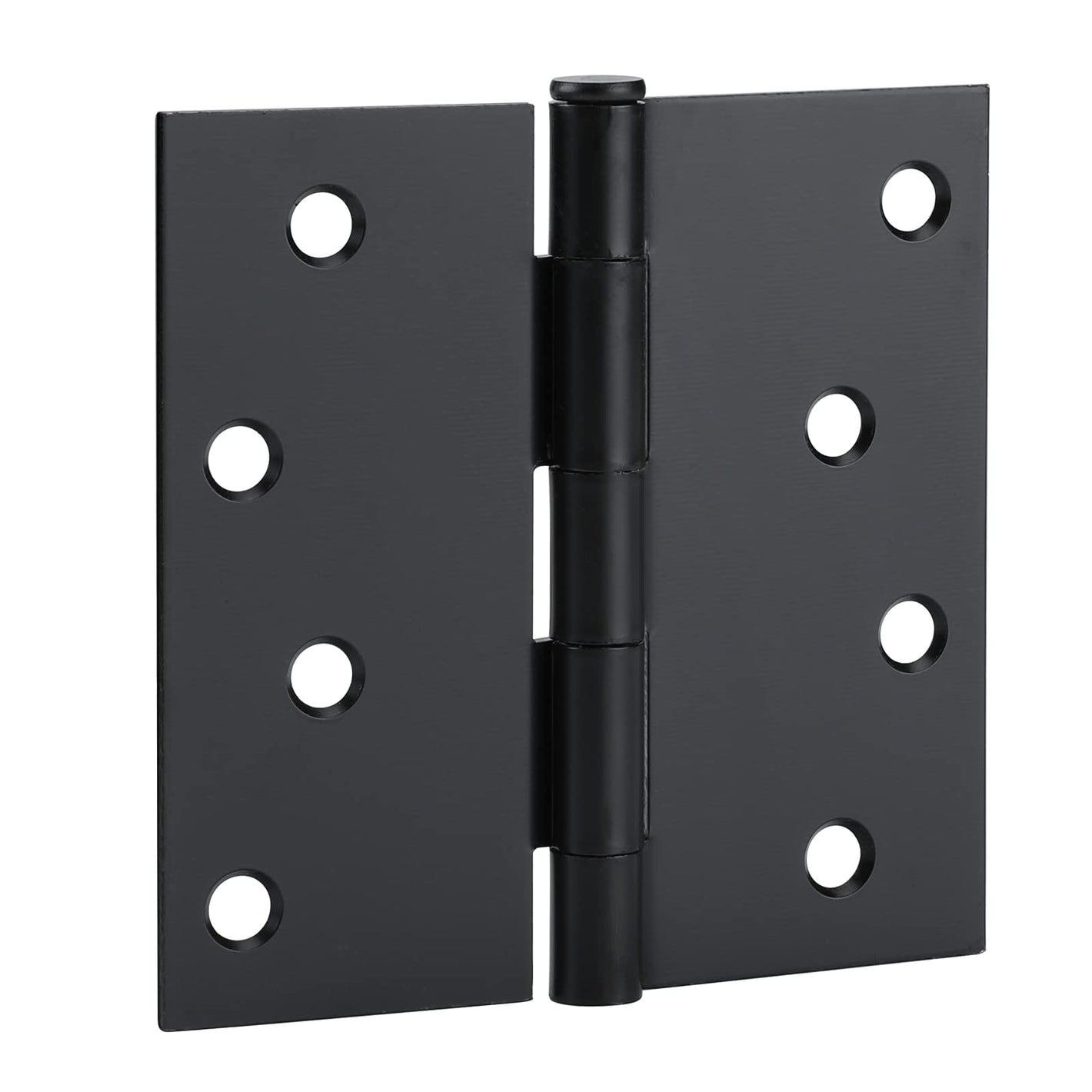 4in Matte Black Butt Hinges with Square Corners Door Hinges