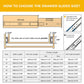 3-Section Full Extension Side Mount Slides Soft Close Drawer Slides 100 LB Load Capacity