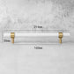 Marble Zinc Alloy T-Bar Cabinet Pulls