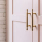 Gold Round Bar Cabinet Pulls and Drawer Handles