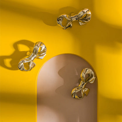 Solid Brass Bow Drawer Knobs
