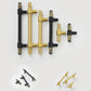 Knurled Brass Cabinet Handles and T-Bar Knobs