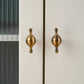 French Retro Turned Brass Cabinet Pulls and Knobs