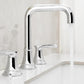 Simple Waterfall Black Bathroom Faucet