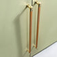 Two-Tone Ribbed Aluminum Alloy Cabinet and Drawer Pulls