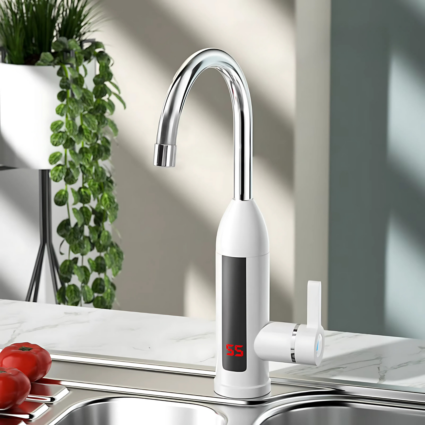 Theriva Instant Electric Water Heating Faucet with Digital LED Monitor