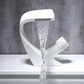 Rivora Modern Waterfall Basin Bathroom Sink Faucet, Single Handle Single Hole