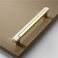 Two-Tone Rectangular Cabinet Pulls with Matching Square Knobs