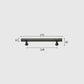 Ribbed Square Bar Cabinet Pulls and Drawer Handles