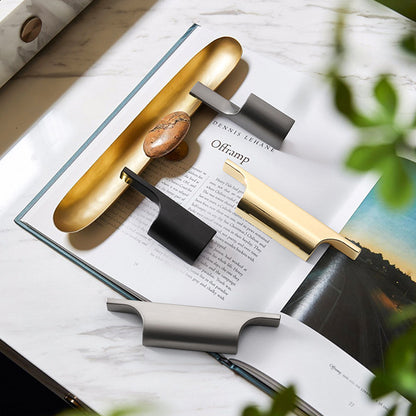 Low-Profile Finger Pulls for Wardrobes and Drawers