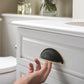 Half-Round Brass Cabinet Cup Pulls for Drawers