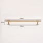 Knurled Brass Cabinet Pulls and Knobs in Gold