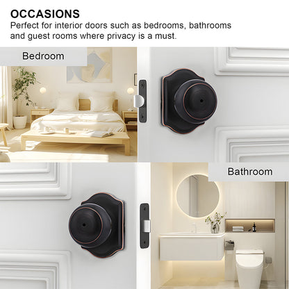 Stainless Steel Interior Door Knobs with Privacy and Passage Options