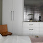 Low-Profile Recessed Finger Pull Cabinet Handles