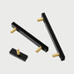 Marble-Look Square Cabinet Pulls and Single-Hole Handles