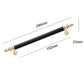 Fluted Zinc Alloy Cabinet Pulls in Shiny Finishes