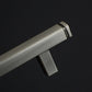 Brushed Square Cabinet Handles and Knobs, Zinc Alloy