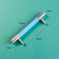 Colorful Leather Cabinet Pulls and Knobs, Stainless Steel