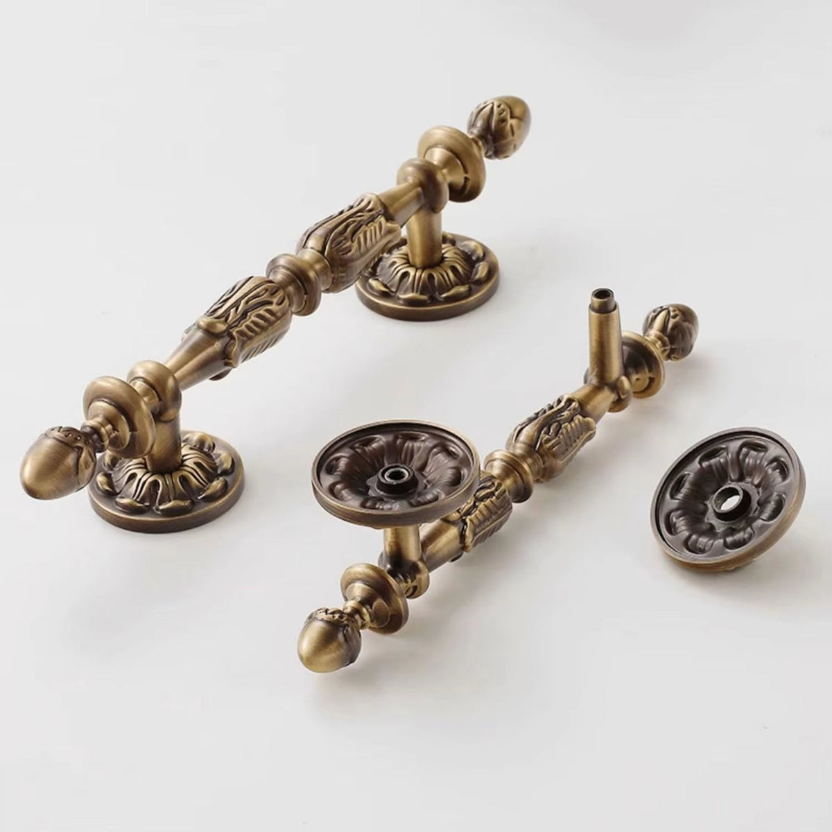 Antique Bronze Floral Cabinet Pulls and Knobs