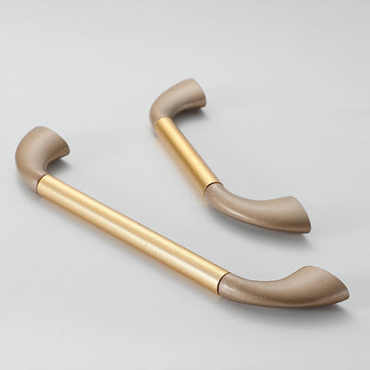 Round Bar Cabinet Pulls with Curved Tapered Feet