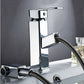 Silver Pull-Out Single Hole Bathroom Faucet
