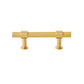 Gold Brass T-Bar Cabinet Handles and Matching Knobs