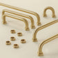 Nordic Brass Cabinet Pulls, Knobs, and Cup Pulls