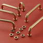 Nordic Brass Cabinet Pulls, Knobs, and Cup Pulls