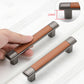 Retro Brown Leather Drawer Pulls
