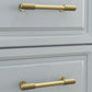 Knurled Brass Cabinet Pulls and Drawer Handles