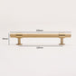 Knurled Brass Cabinet Pulls and Knobs in Gold