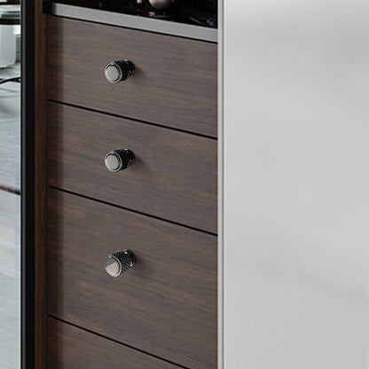Shiny Modern Zinc Alloy Titanium Gold Black Door Pulls