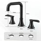 Simple Waterfall Black Bathroom Faucet