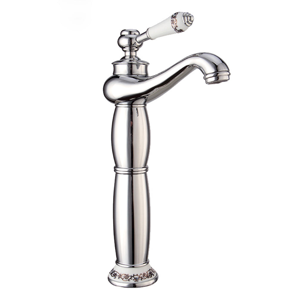 Aurex Retro Solid Brass Single Hole Bathroom Sink Faucet, Sink Mixer, Hot and Cold Water Tap
