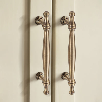 French Vintage Brass Cabinet Handles and Knobs