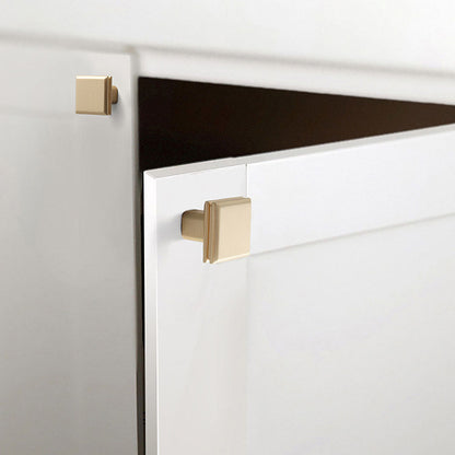 Modern Minimalist Zinc Alloy Square Cabinet Pulls