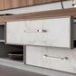 Slim Square Bar Cabinet Pulls and Matching Knobs