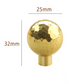 Hammered Gold Brass Cabinet Knobs, Single Hole