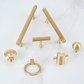 Brushed Gold Brass Cabinet Pulls and Knobs