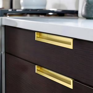 Aluminum Alloy Finger Edge Pulls for Cabinets and Drawers