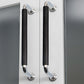 Leather-Wrapped Round Bar Cabinet Pulls and Door Handles