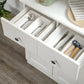 Textured Leather Inlay Cabinet Pulls and Knobs