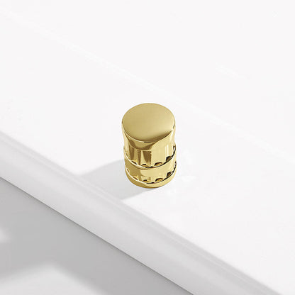 Grooved Round Bar Cabinet Pulls and Matching Knobs