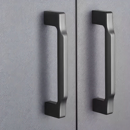 Slim Square Bar Cabinet Pulls and Matching Knobs