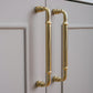 Round Bar Brass Cabinet Handles and Knobs for Wardrobes