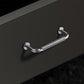 Threaded Ribbed Cabinet Handles and Pulls for Wardrobes