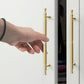 Brushed Brass Vintage Cabinet Pulls and Door Handles