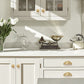 Half-Round Brass Cabinet Cup Pulls for Drawers